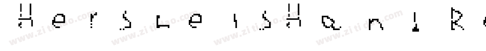 HershelsHand Regular字体转换
